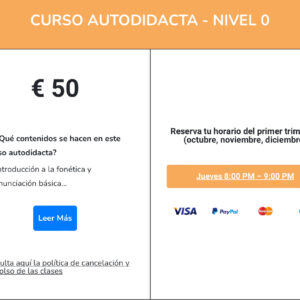 Grupo Autodidacta (Nivel 0, Autoaprendizaje) - Jueves 20:00 - 21:00
