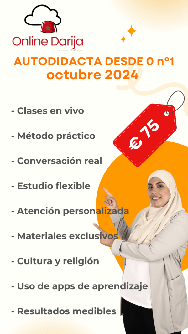 Curso autodidacta darija inicial desde 0 (Edición Octubre) - PRIVADO