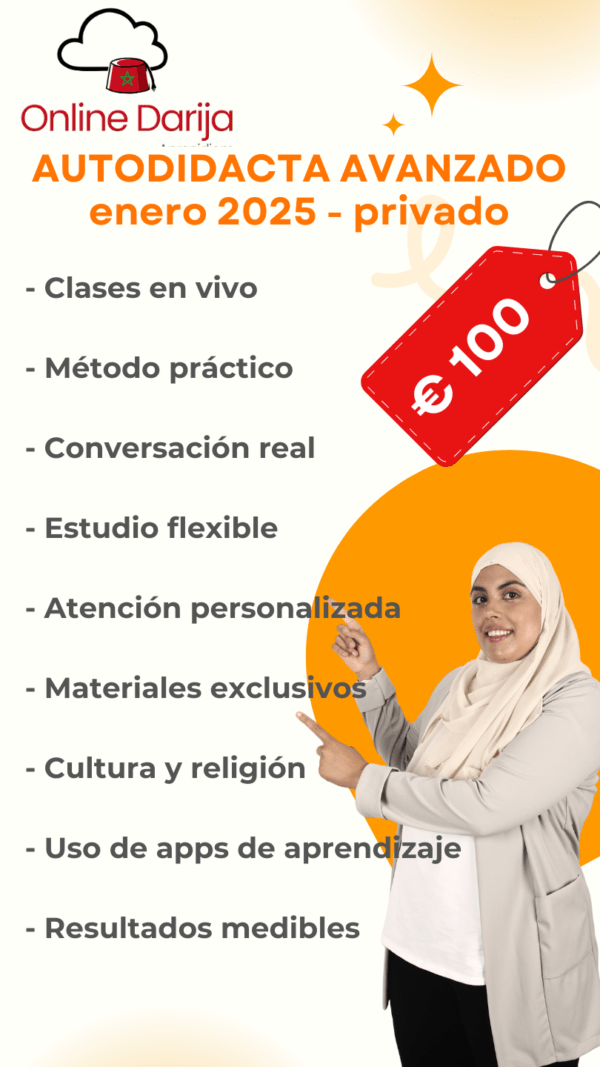 Curso autodidacta darija avanzado (Edición Enero) - PRIVADO