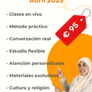 Curso autodidacta de Darija Nivel Inicial – Modalidad en diferido Edición abril–julio 2025