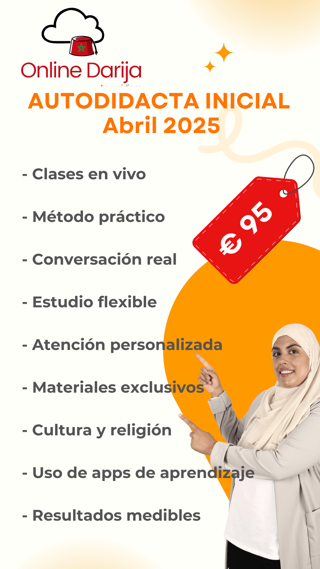 Curso autodidacta de Darija Nivel Inicial – Modalidad en diferido Edición abril–julio 2025
